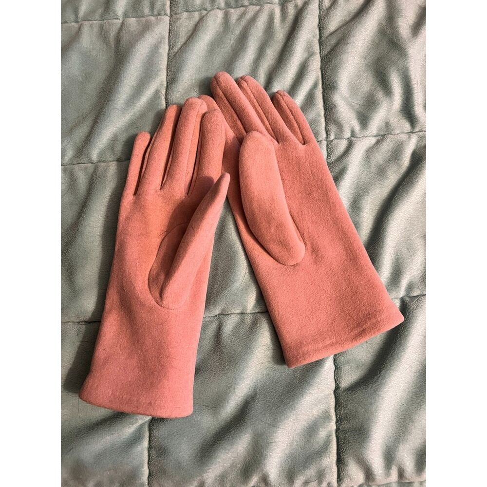 Pink Rhinestone Gloves
